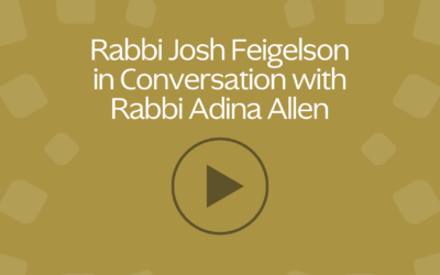 Josh in Conversation with Rabbi Adina Allen