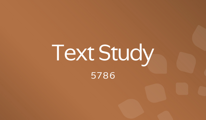 Text Study 5786