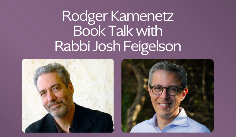 Rodger Kamenetz Book Talk