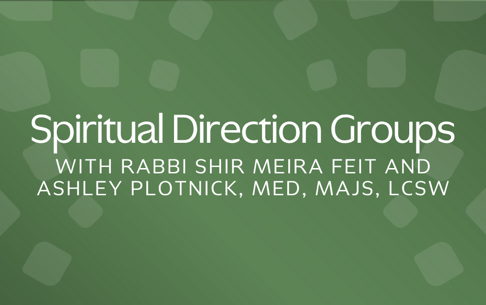 Spiritual Direction Groups Text Study 5786