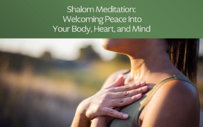Shalom Meditation: Welcoming Peace Into Your Body, Heart, and Mind