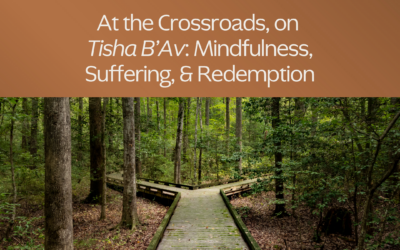 At the Crossroads, on Tisha B’Av: Mindfulness, Suffering, & Redemption