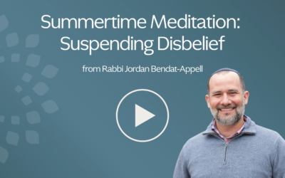 Summertime Meditation: Suspending Disbelief